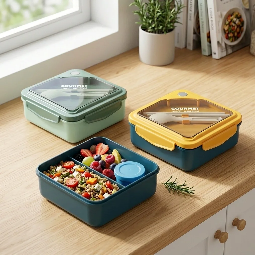 Meal Prep Or Prep Meal - Sealed Plastic Bento Lunch Box 2