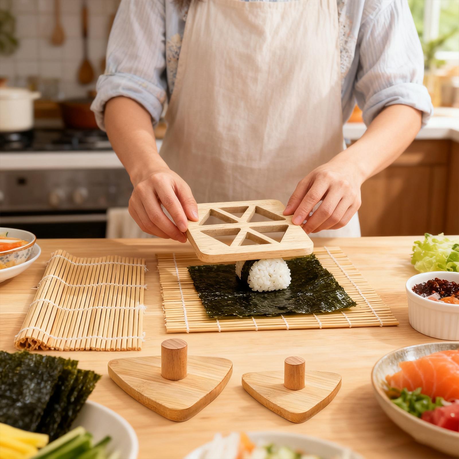 Riceball Mold Classic Wooden N - огляд і ціна Meal Prep With Rice