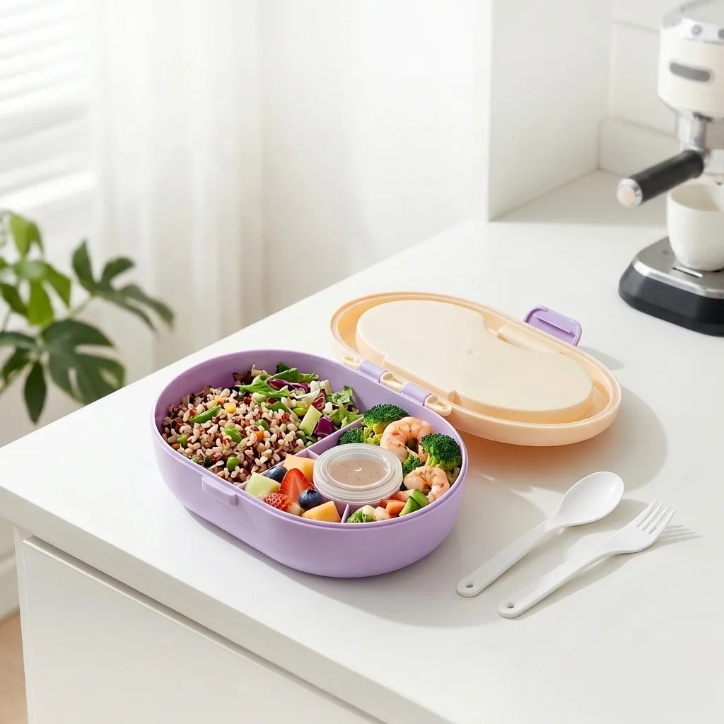 Portable Plastic Bento Lunch B - огляд і ціна Meal Prep Or Prep Meal