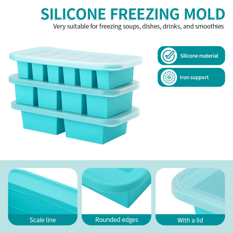 2 or 3-piece Silicone Freezer  - огляд і ціна Meal Prep Template