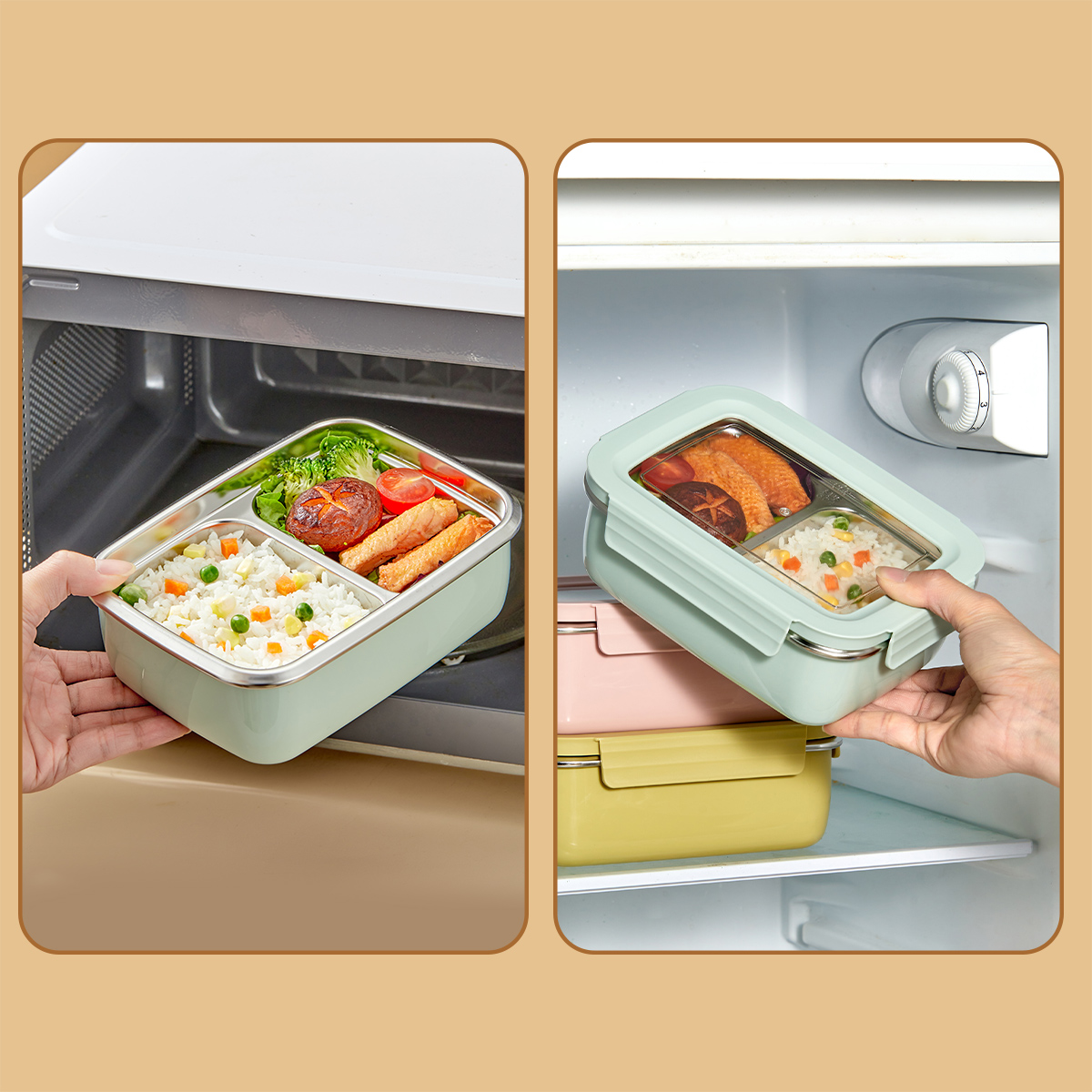 Microwave 304 Stainless Steel  - огляд і ціна Meal Prep Bowl