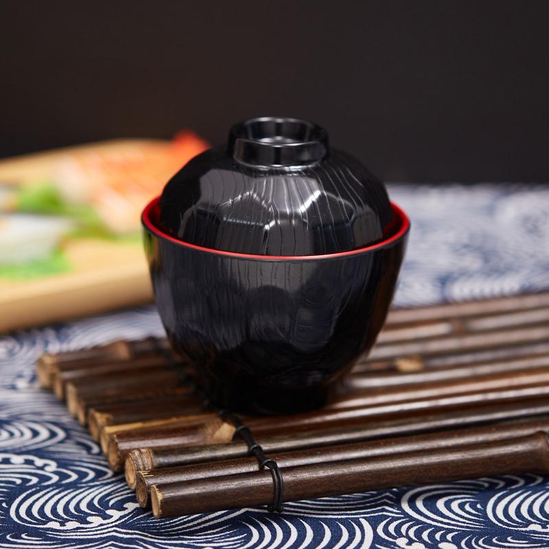 2 Tone Miso Soup Bowl with Lid - огляд і ціна Meal Prep With Rice