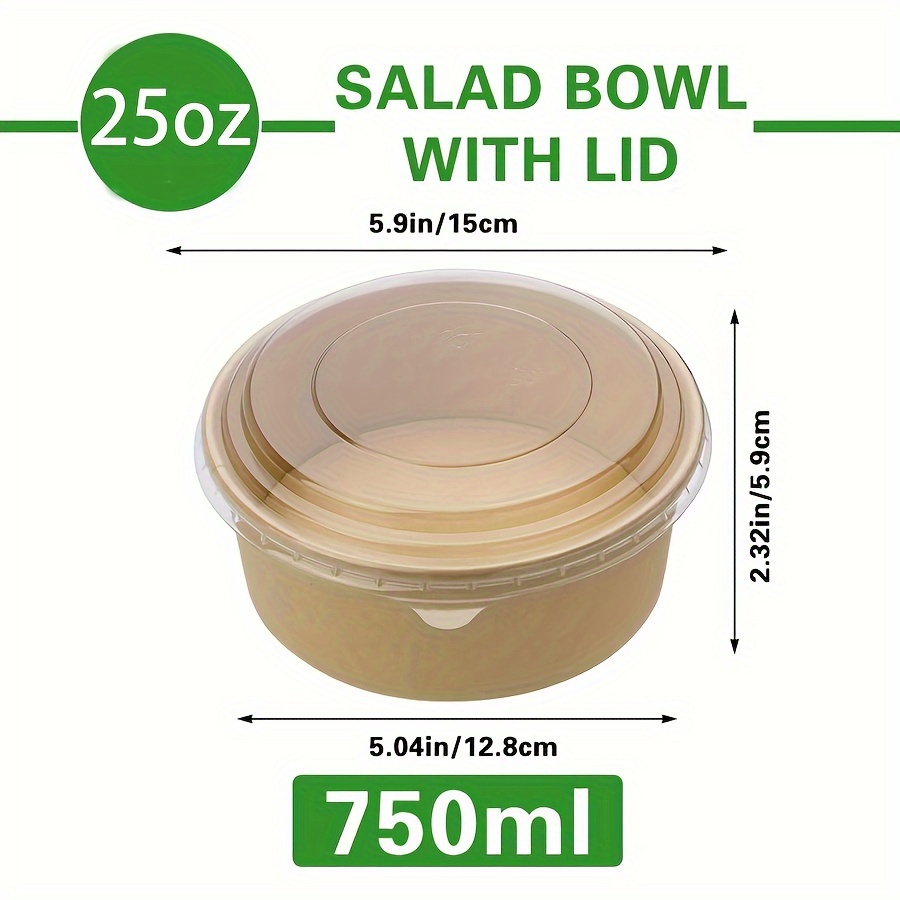 25Oz/750Ml 25/50 Pack Paper Bo - огляд і ціна Meal Prep Kitchen